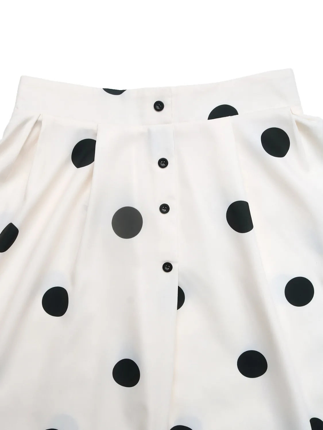 Buttoned Polyester Dress - Chic & Comfortable Women's Style - cas7m