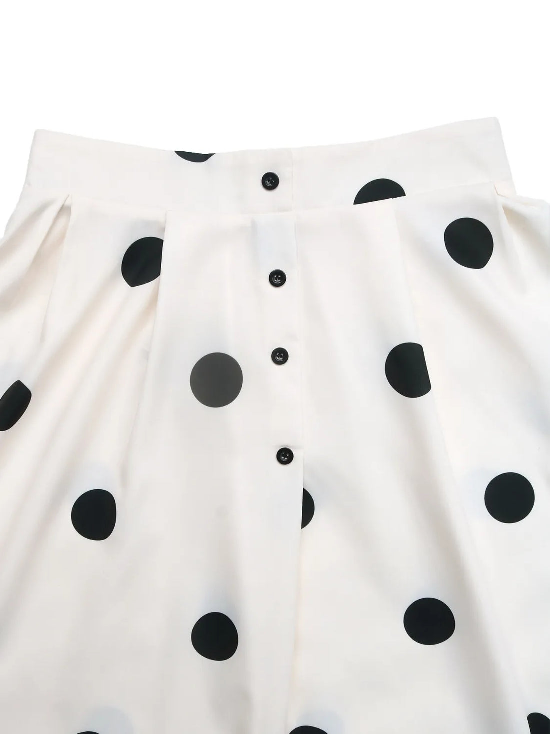 Buttoned Polyester Dress - Chic & Comfortable Women's Style - cas7m