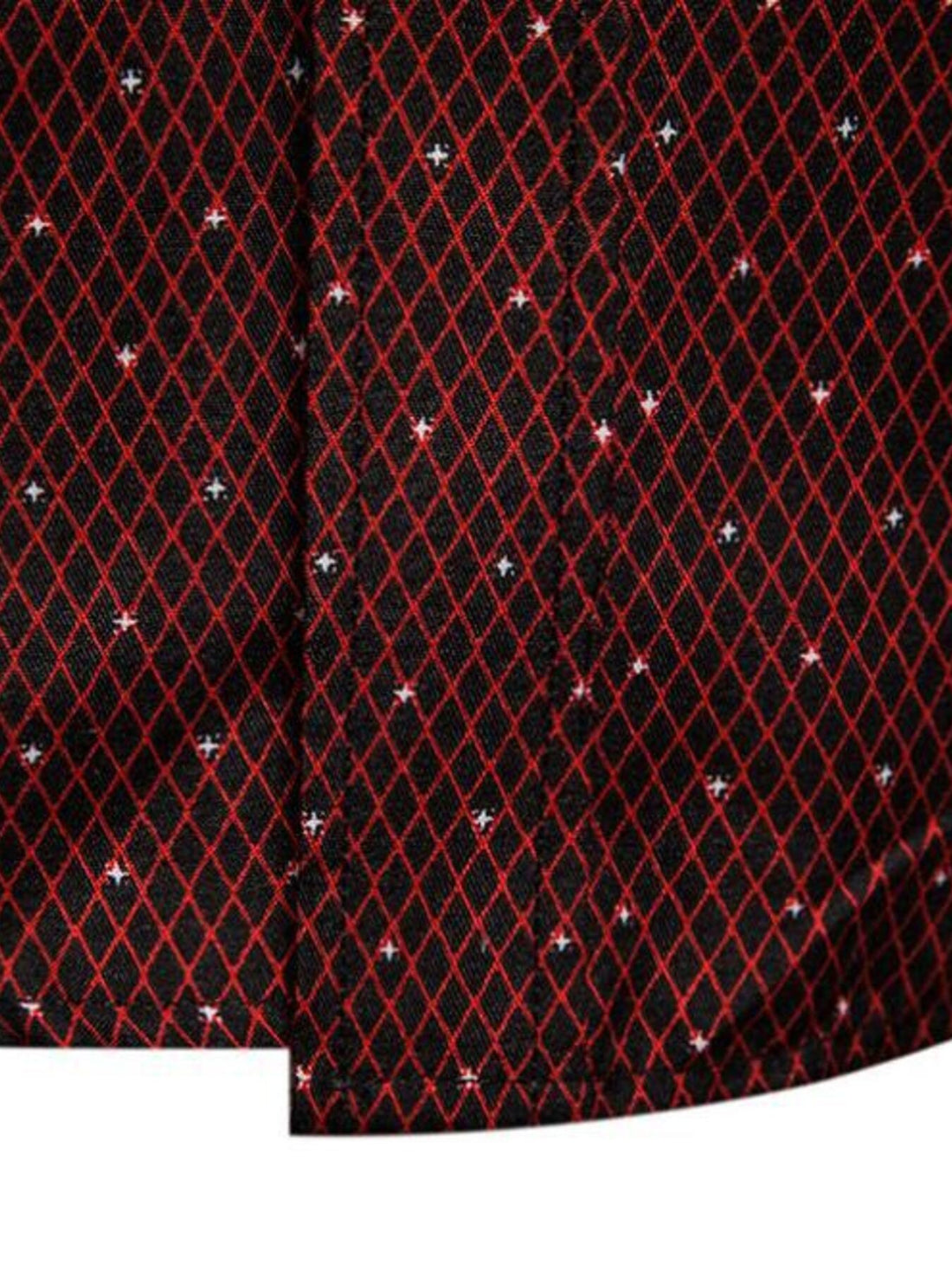 Men's Slim Fit Short Sleeve Dotted Shirt - cas7m