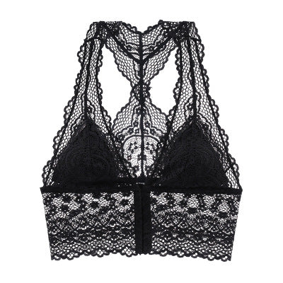 Lace Wireless Front Closure Bra Lingerie - cas7m