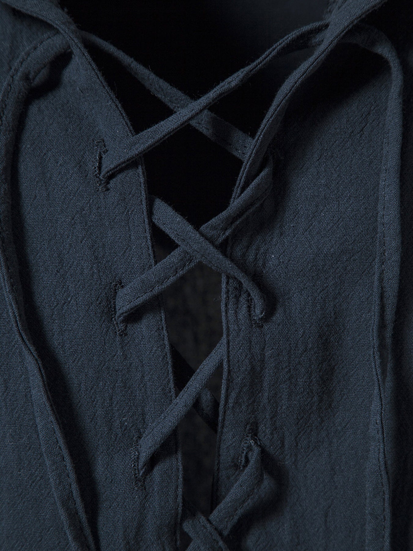 Men's Casual Lace-Up Hooded Top - cas7m
