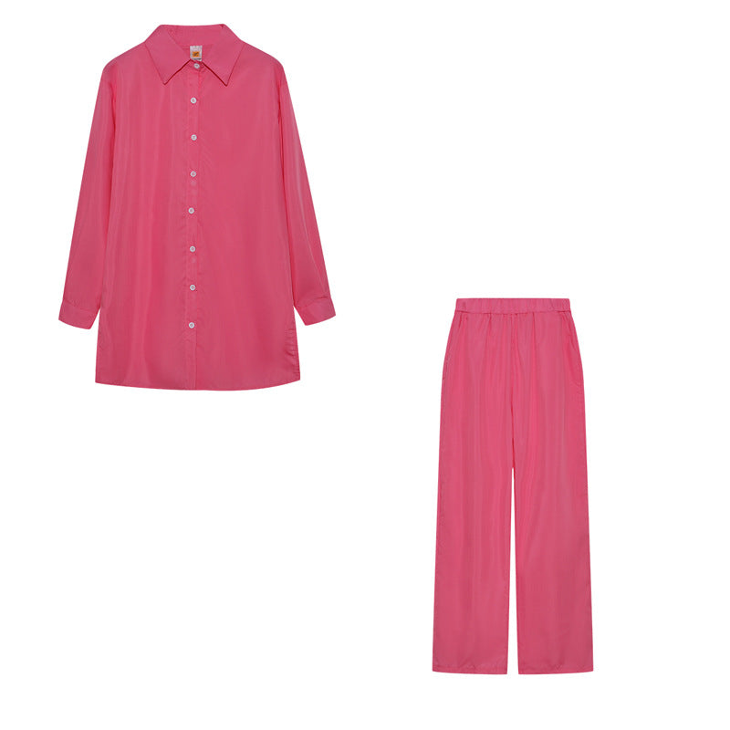 European And American Style Women Shirt Blouse And Pants - cas7m