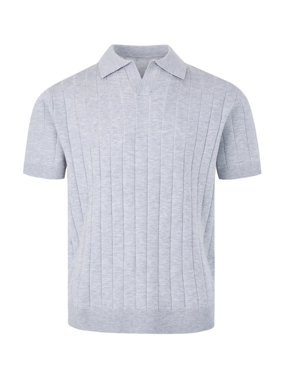 Men's Textured Knit Polo Shirt - cas7m