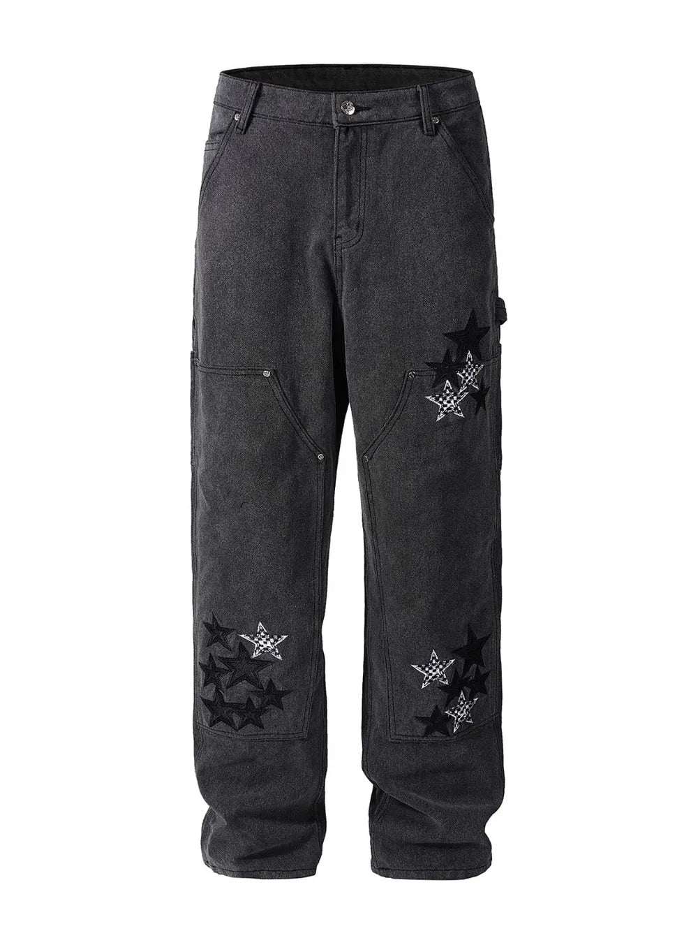 Men's Pocketed Star Jeans - cas7m
