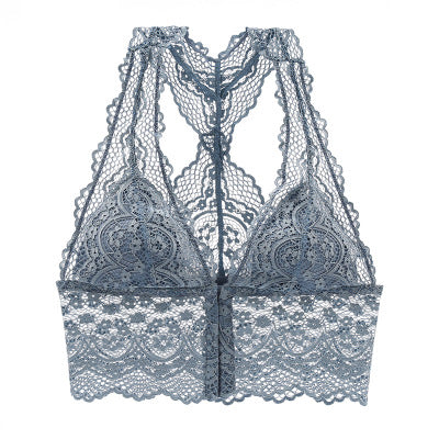 Lace Wireless Front Closure Bra Lingerie - cas7m