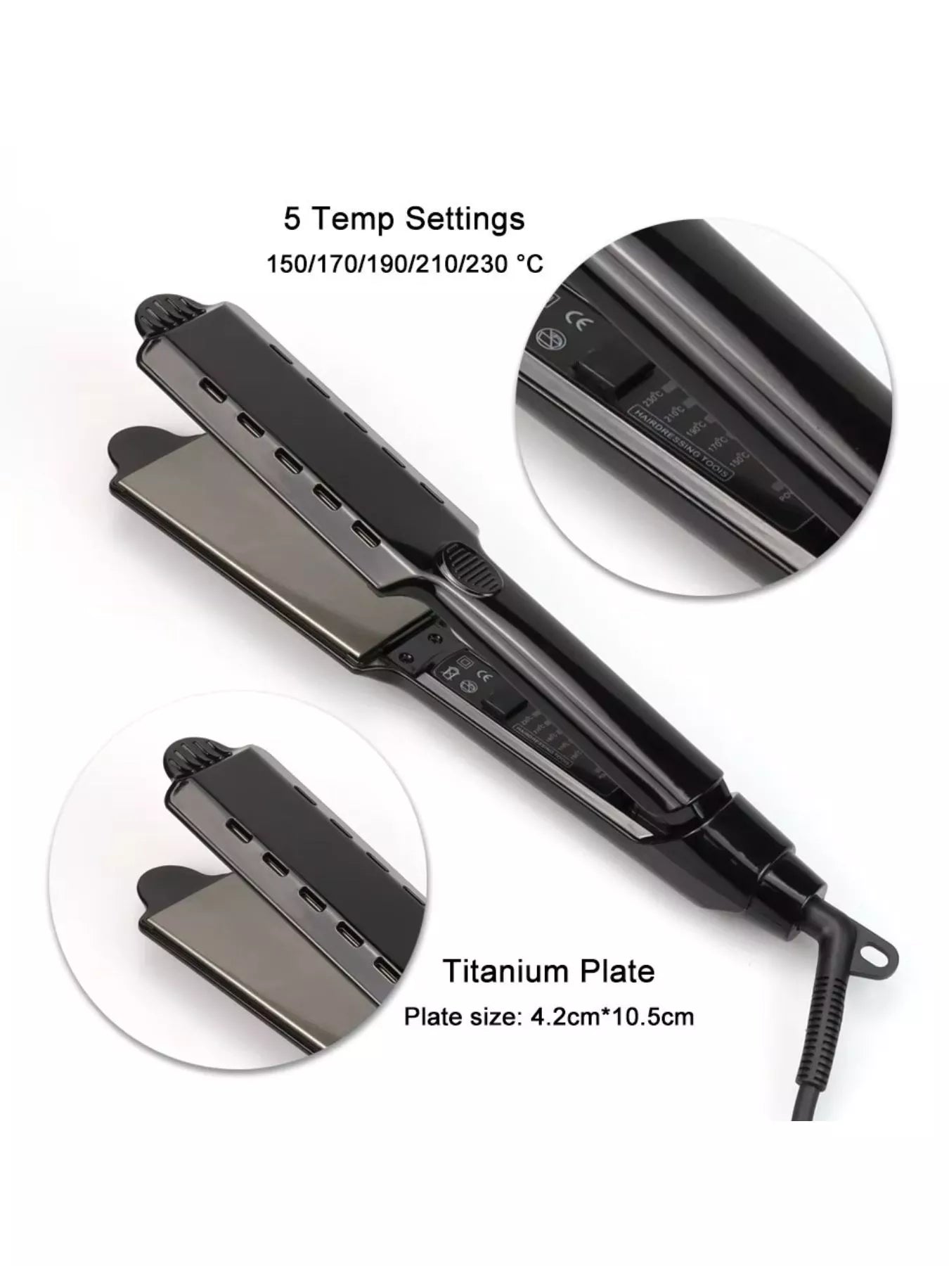 Pro-Sleek Fast Heating Hair Straightener - Salon Results at Home - cas7m