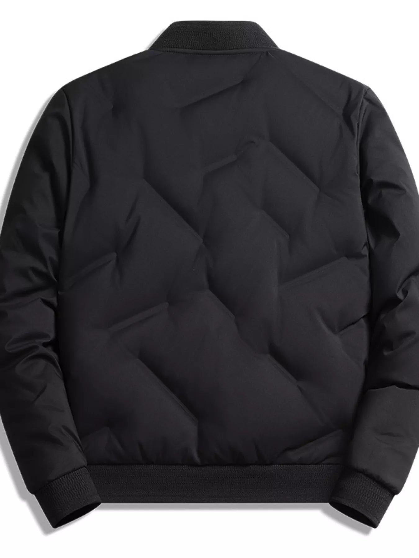Men's Plus Size Lightweight Padded Bomber Jacket - cas7m