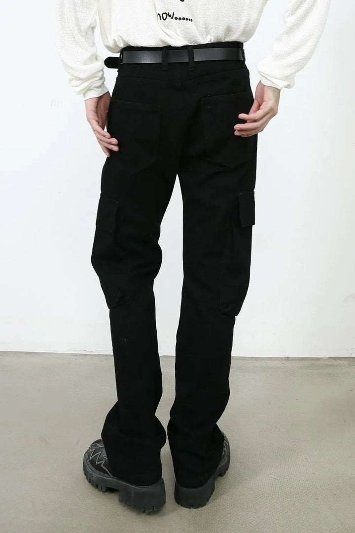 Men's Jeans with Cargo Pockets - cas7m