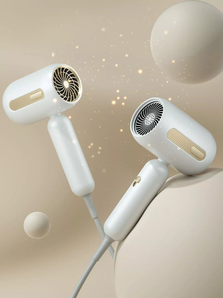 Compact Ionic Hair Dryer with Blue Light Shine Technology - cas7m