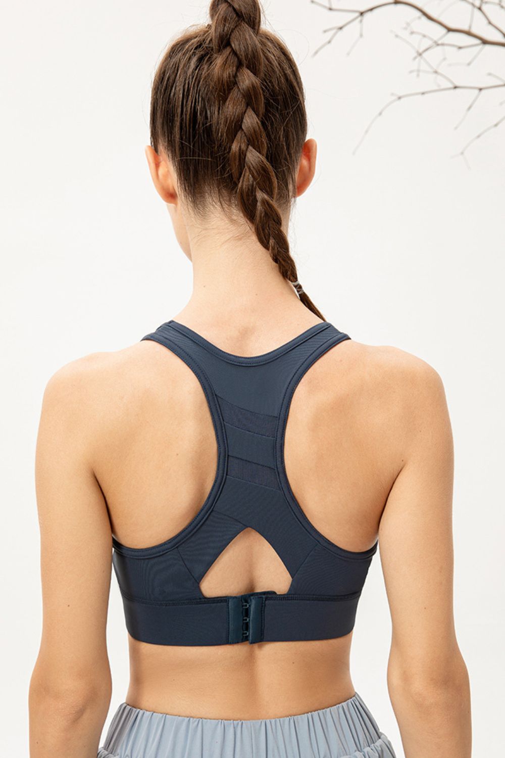 Scoop Neck Long Sports Bra - cas7m