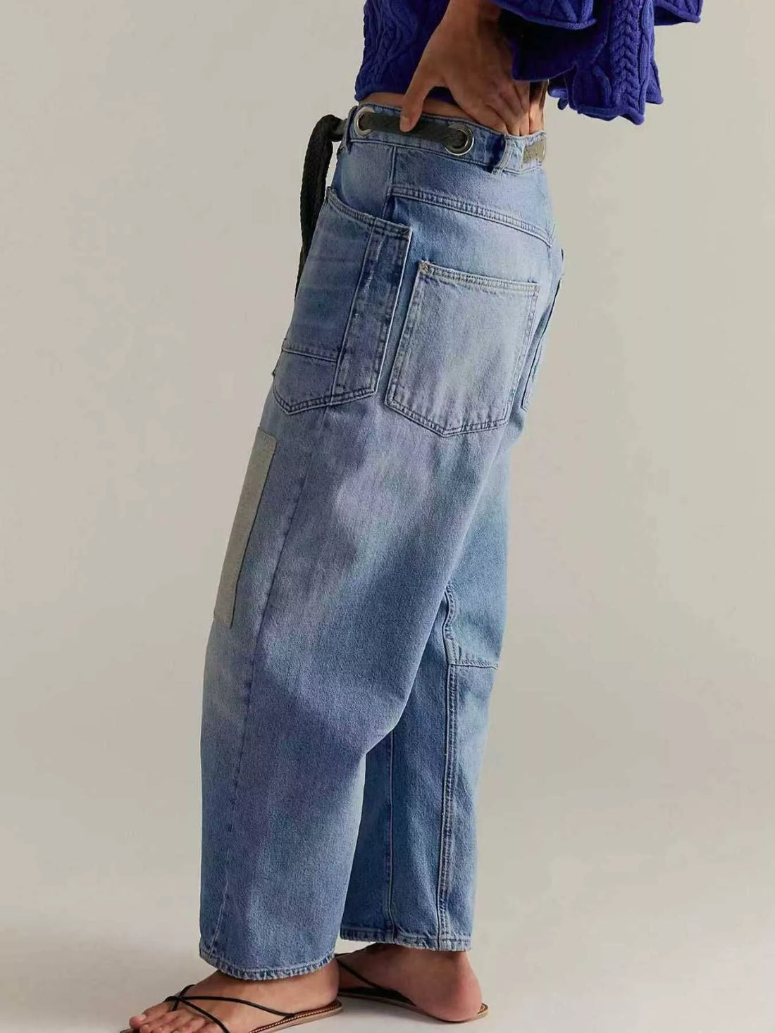 Washed Relaxed Fit Jeans - cas7m