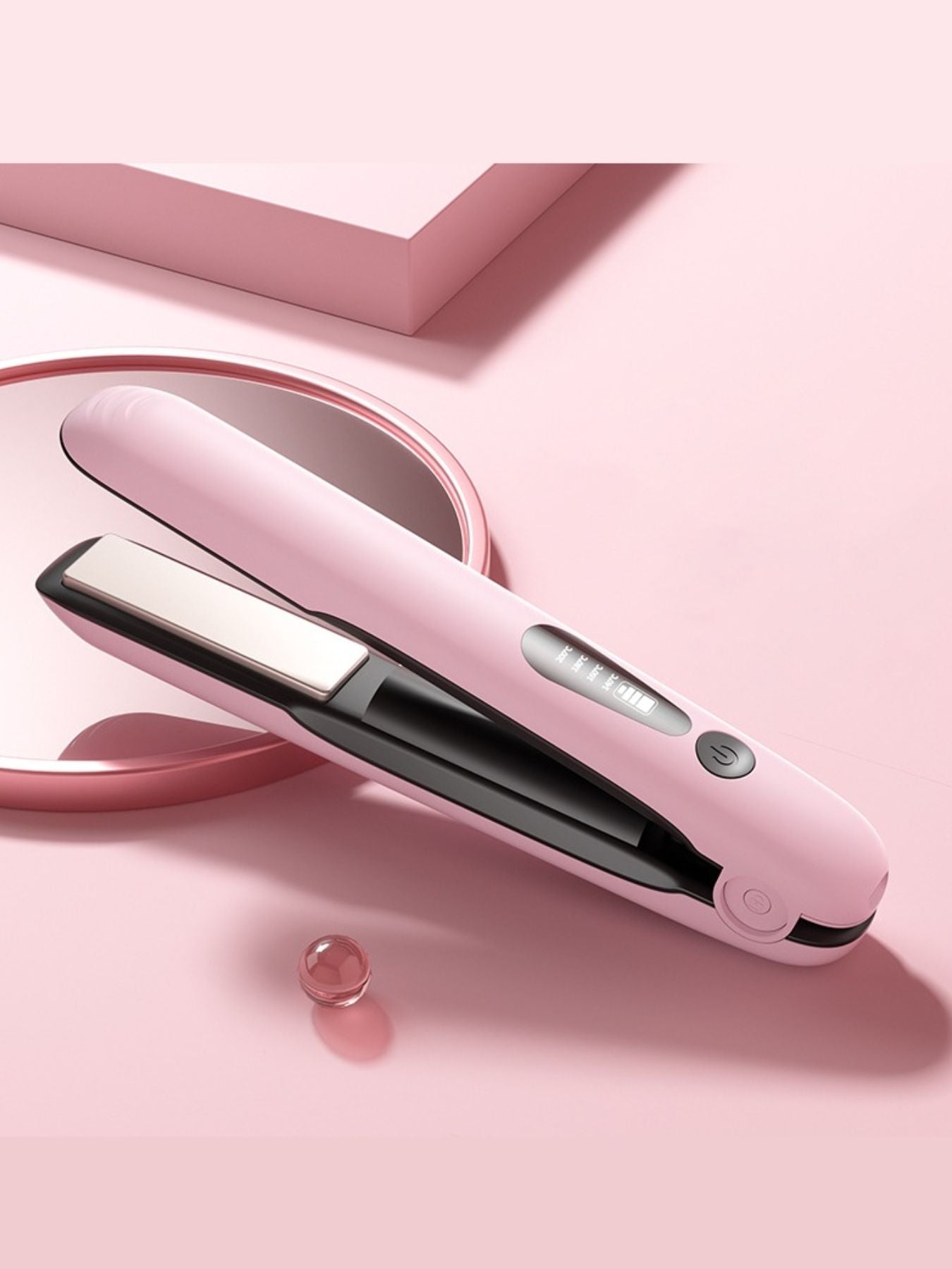 Travel-Ready Cordless Hair Straightener: Salon Results Anywhere - cas7m