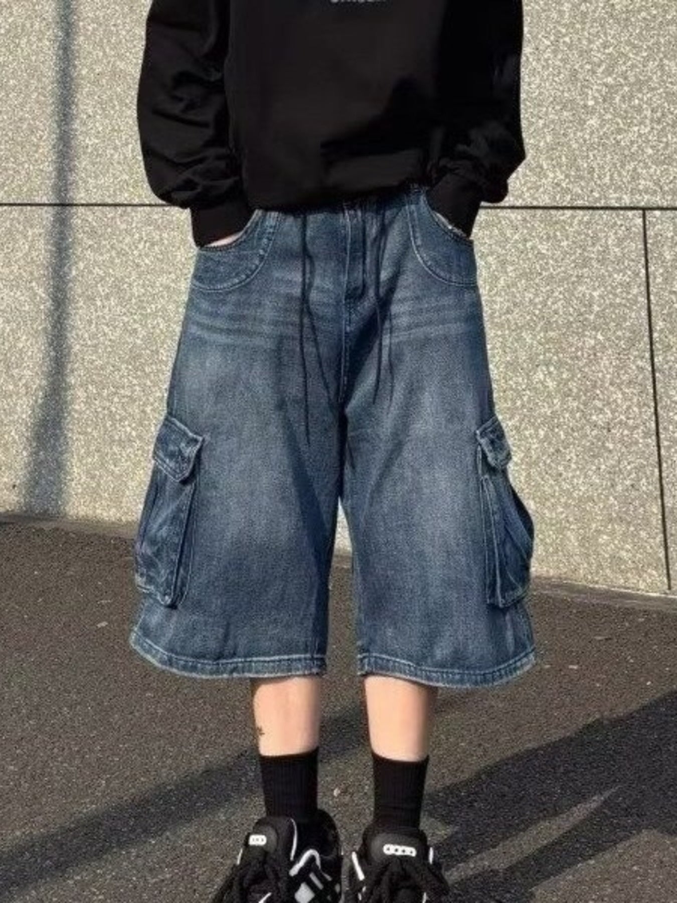 Comfort Cotton Drawstring Shorts with Pockets - cas7m