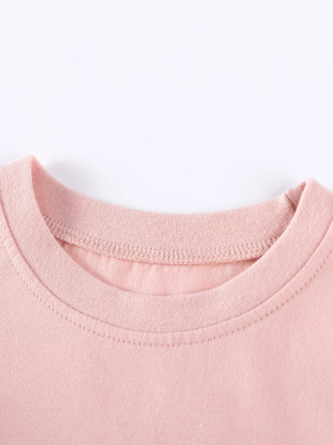 Children's Ruffle Trim Long Sleeve Dress - cas7m