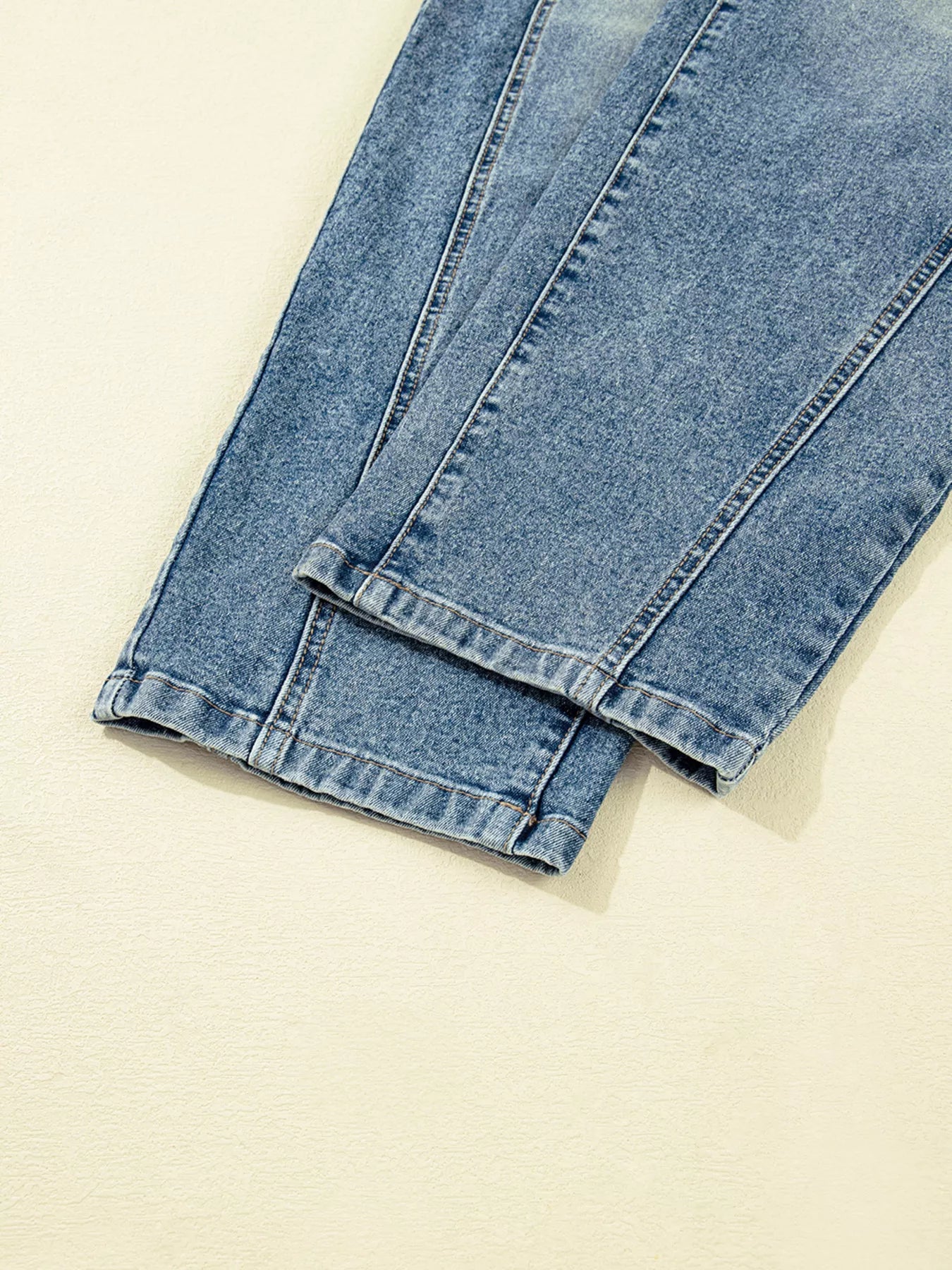 Vintage Washed Seam Detail Shift Jeans - cas7m