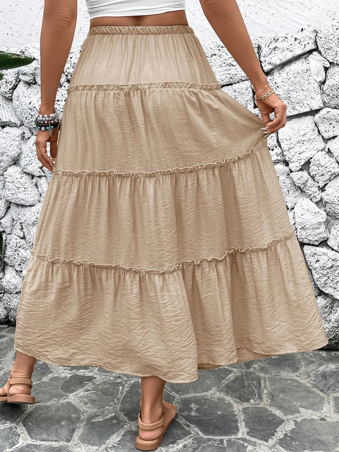 Frill Tiered Skirt - cas7m