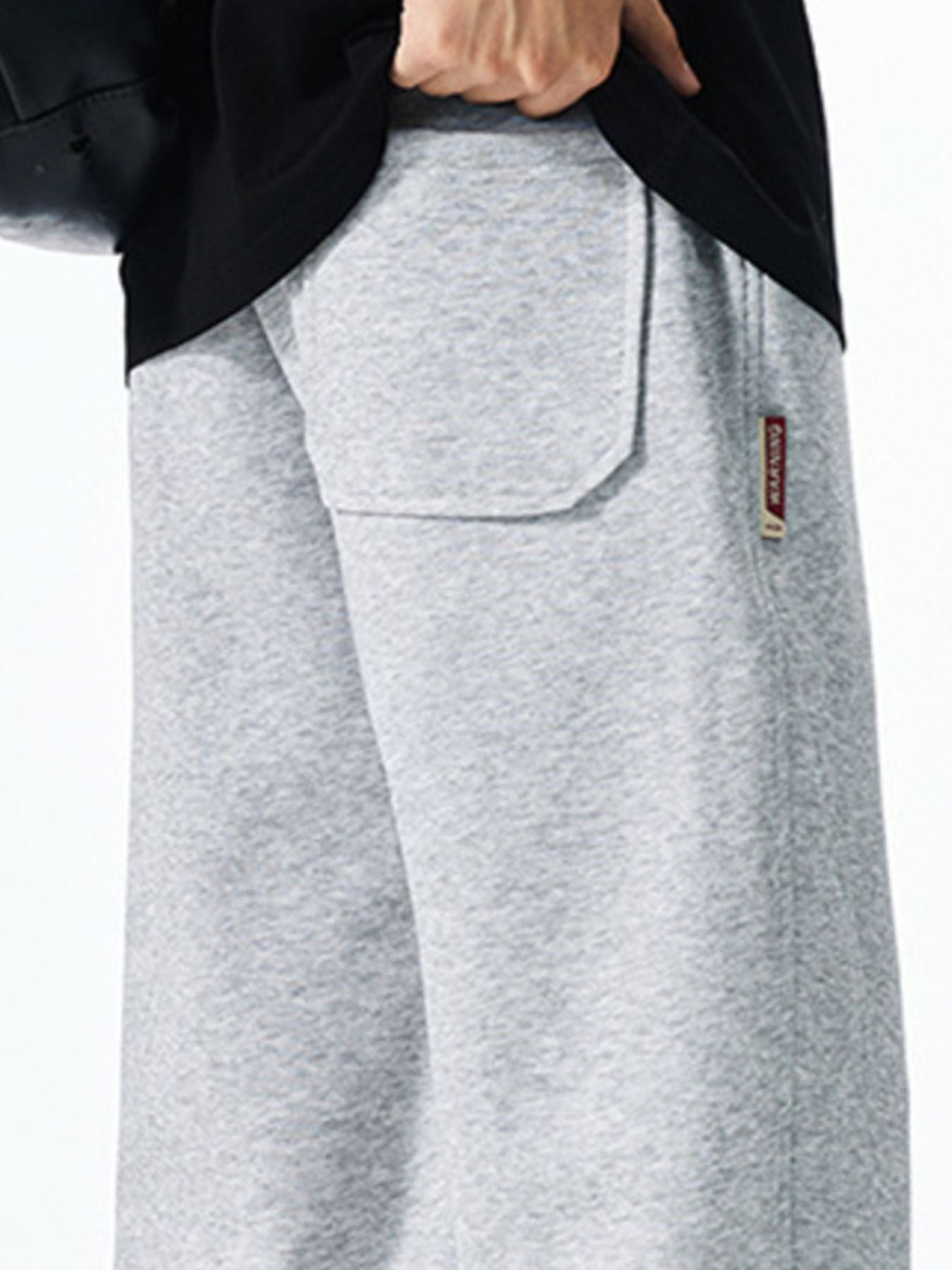 Men's Plus Size Casual Loose-Fit Drawstring Sweatpants - cas7m
