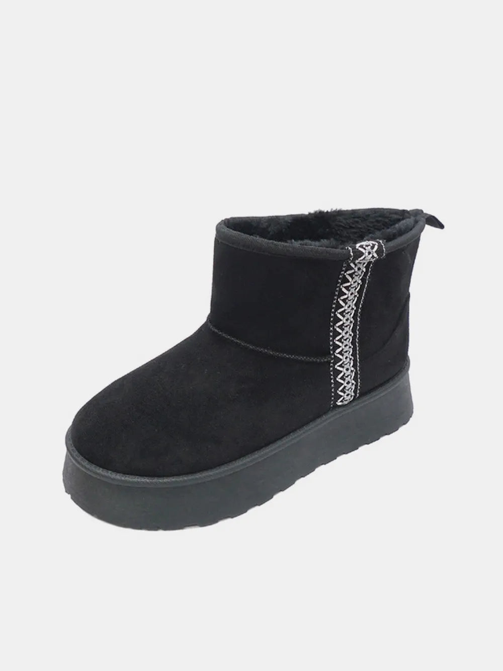 WILD DIVA Round Toe Platform Boots - cas7m
