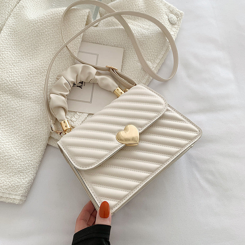 Chic PU Mini Square Shoulder Bag with Magnetic Closure - cas7m