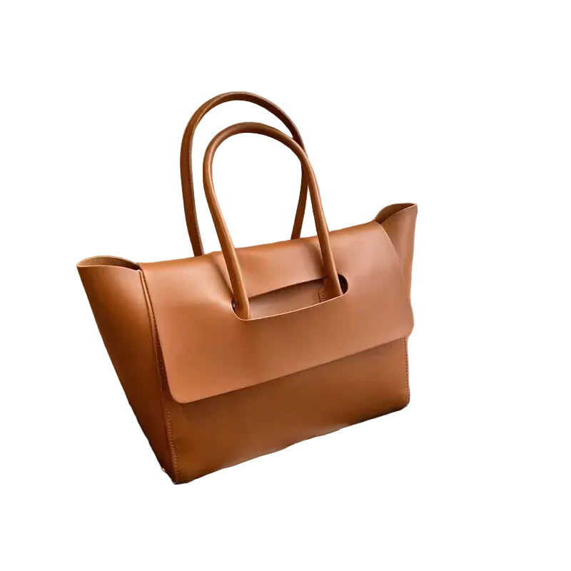 Fashion Women Shoulder Bags Large Capacity Handbags Simple Retro Tote Bags Solid Color Famous Brand High Quality Bags - cas7m