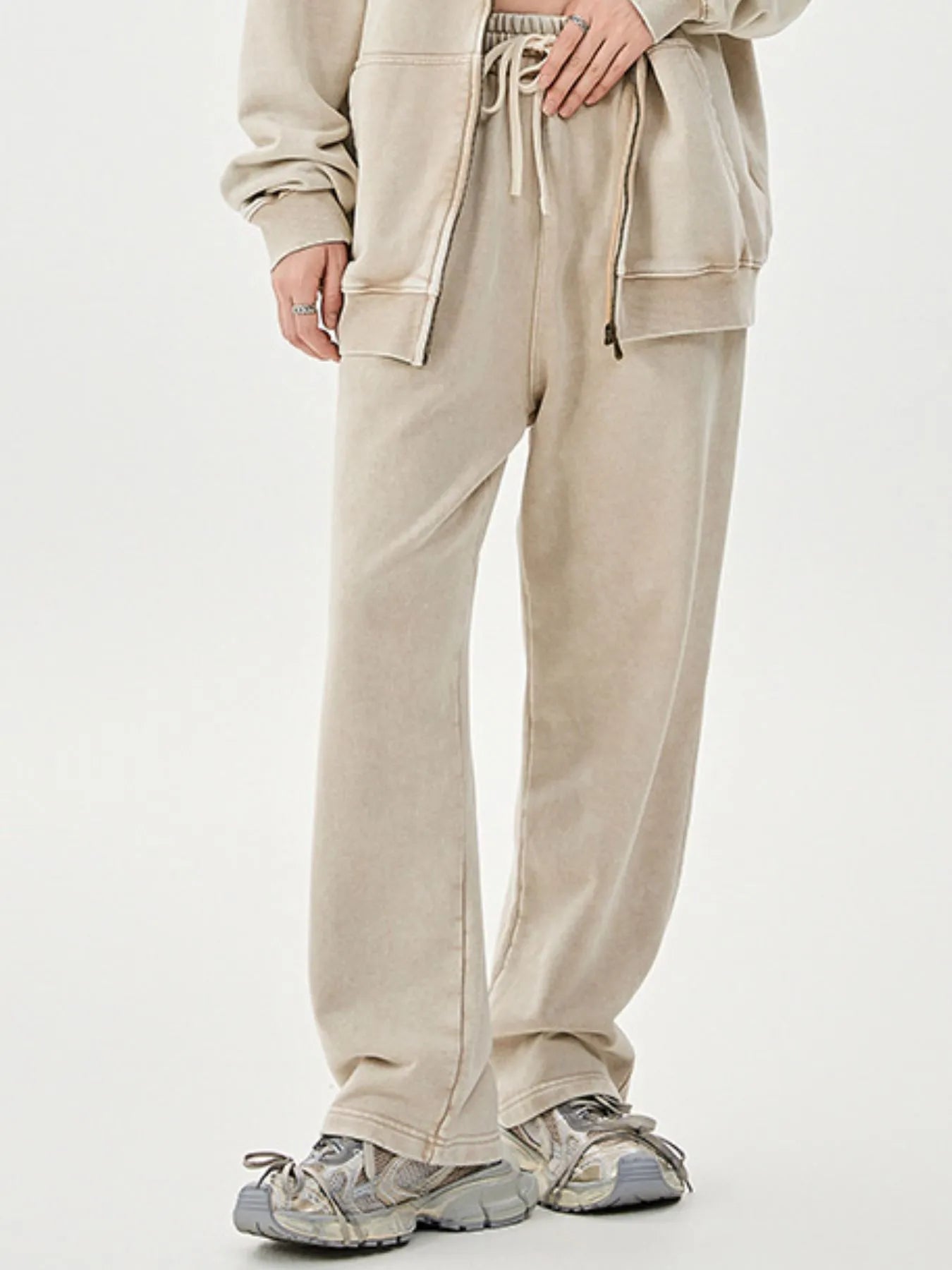 Men's Washed Relaxed Fit Sweatpants - cas7m