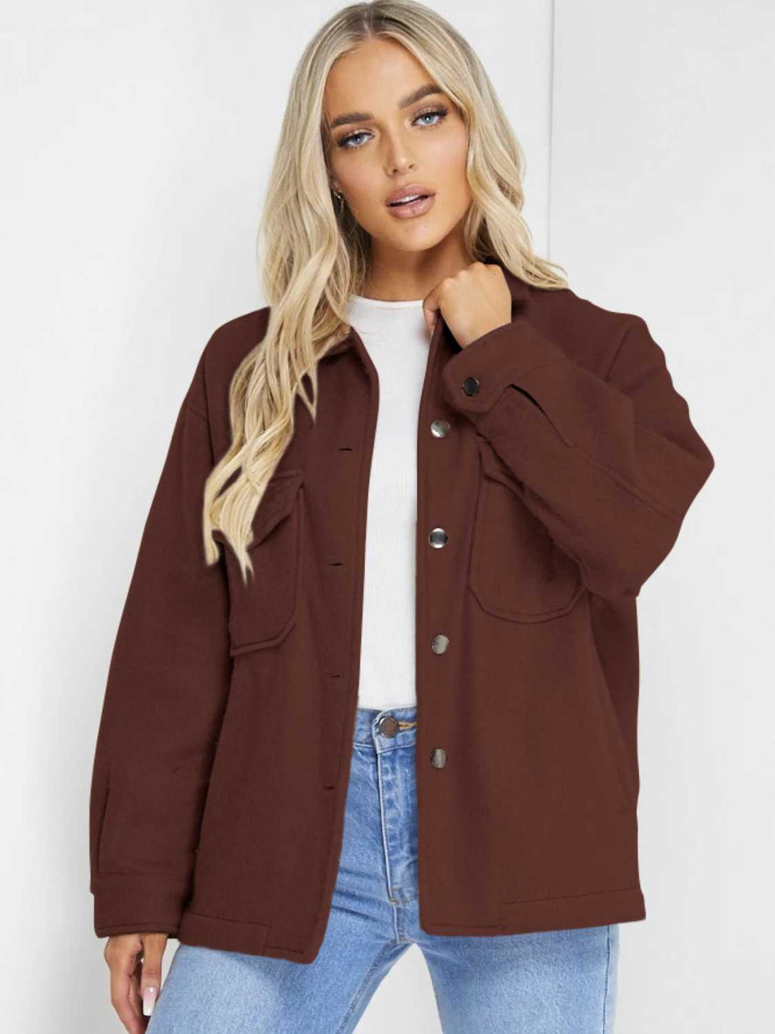 Button Down Denim Jacket - cas7m