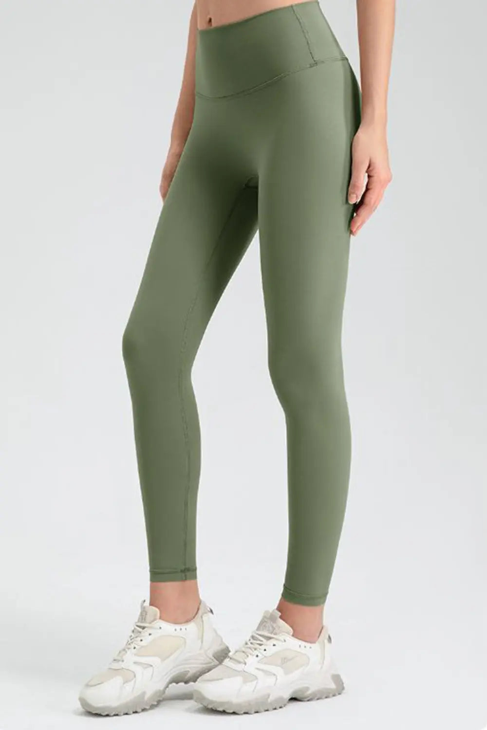 Wide Waistband Sport Leggings - cas7m