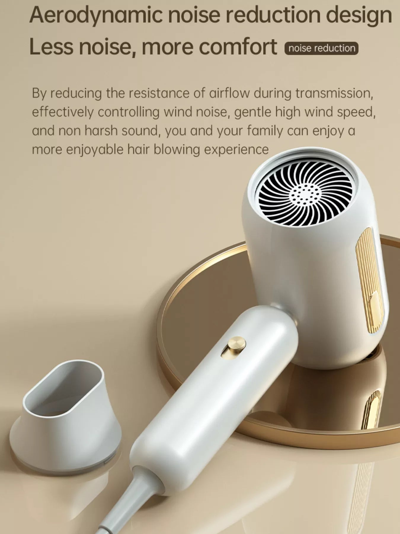 Compact Ionic Hair Dryer with Blue Light Shine Technology - cas7m