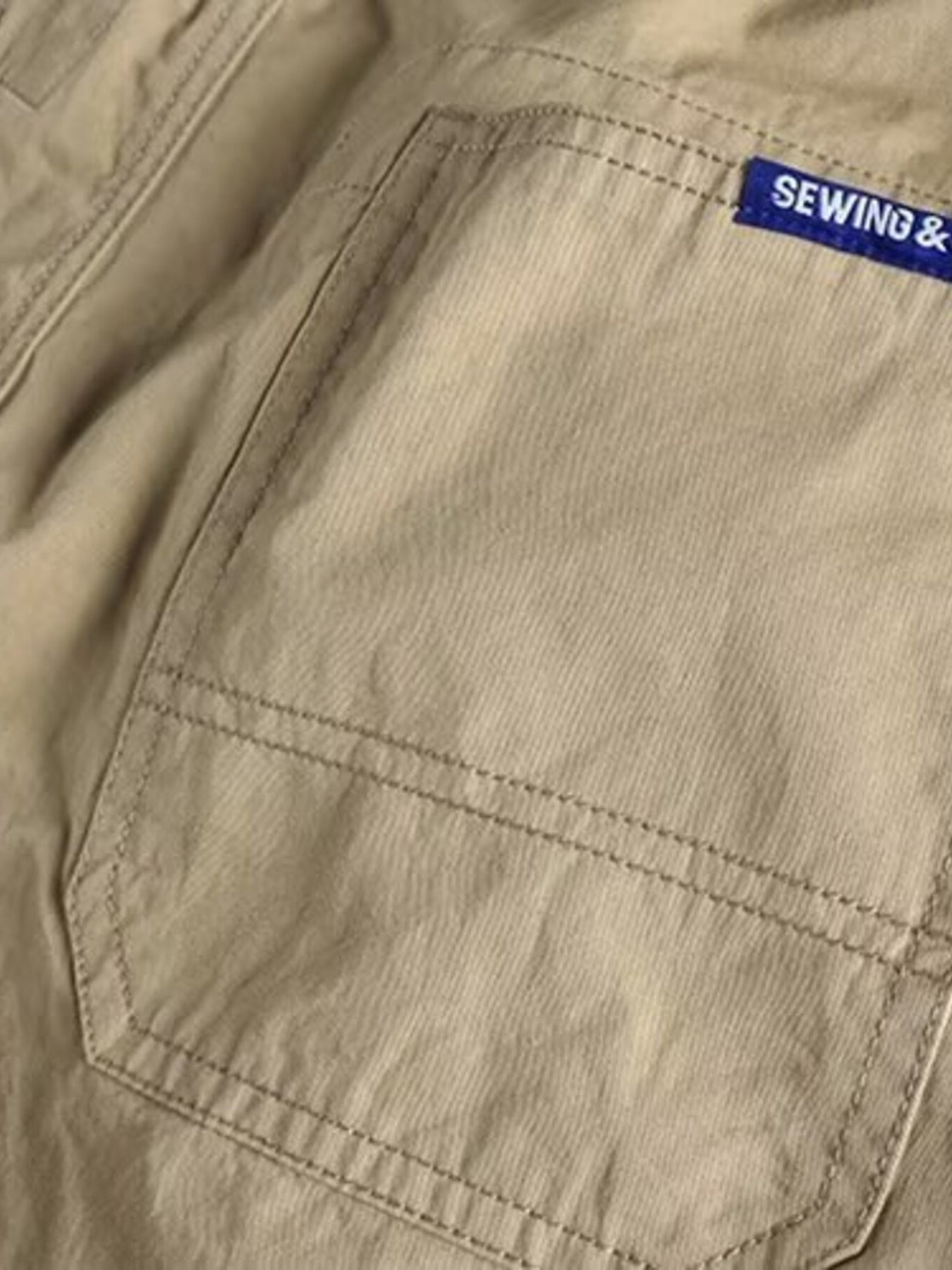 Men's Plus Size Casual Elastic Waist Cargo Pants - cas7m