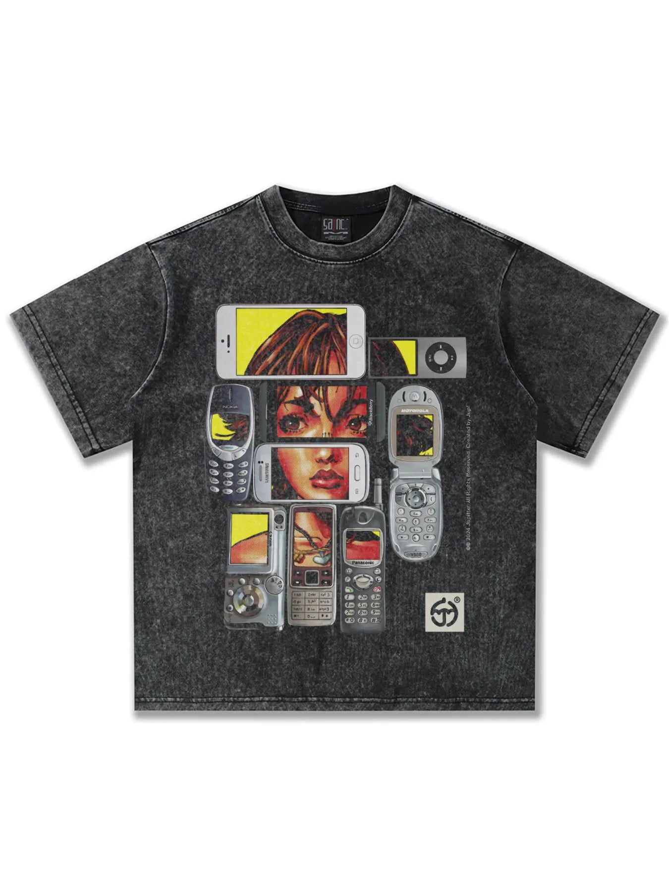 Men's Vintage Wash Graphic Short Sleeve T-Shirt - cas7m