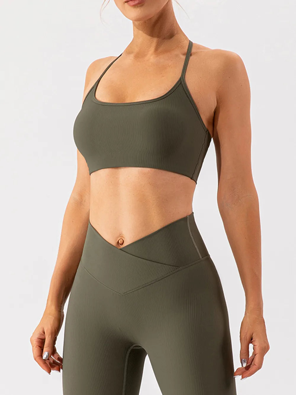 Spaghetti Strap Active Bra - cas7m