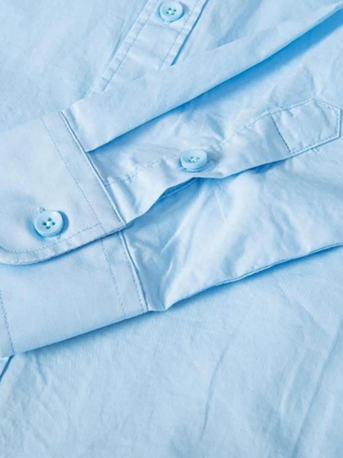 Men's Plus Size Button Up Long Sleeve Shirt - cas7m
