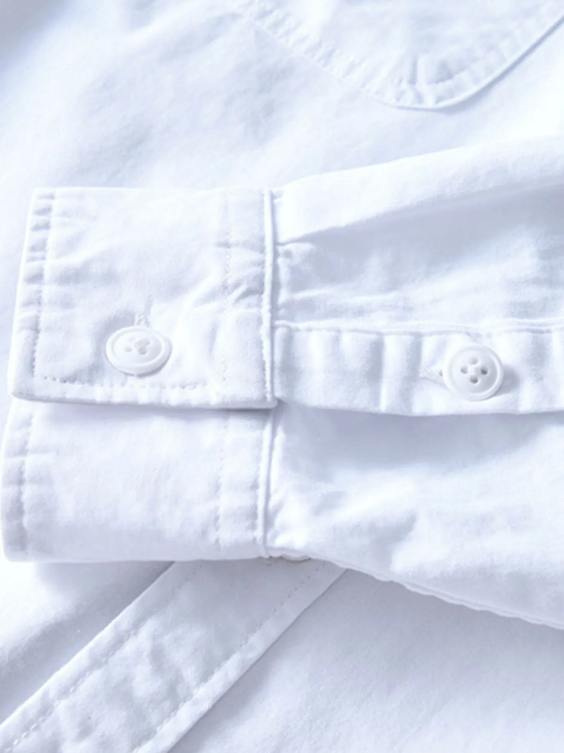 Men's Plus Size Button Up Long Sleeve Shirt - cas7m