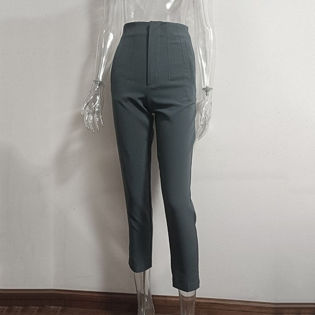 Women's Casual Fashion Straight Leg Pants - cas7m