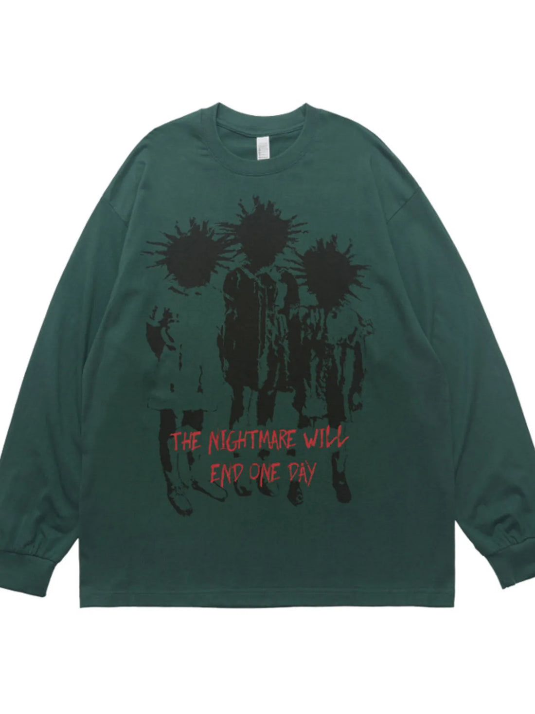 Men's Plus Size Graphic Long Sleeve T-Shirt - cas7m
