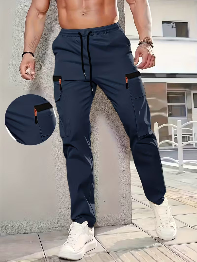 Mens Loose-fit Workwear Long Pants - cas7m