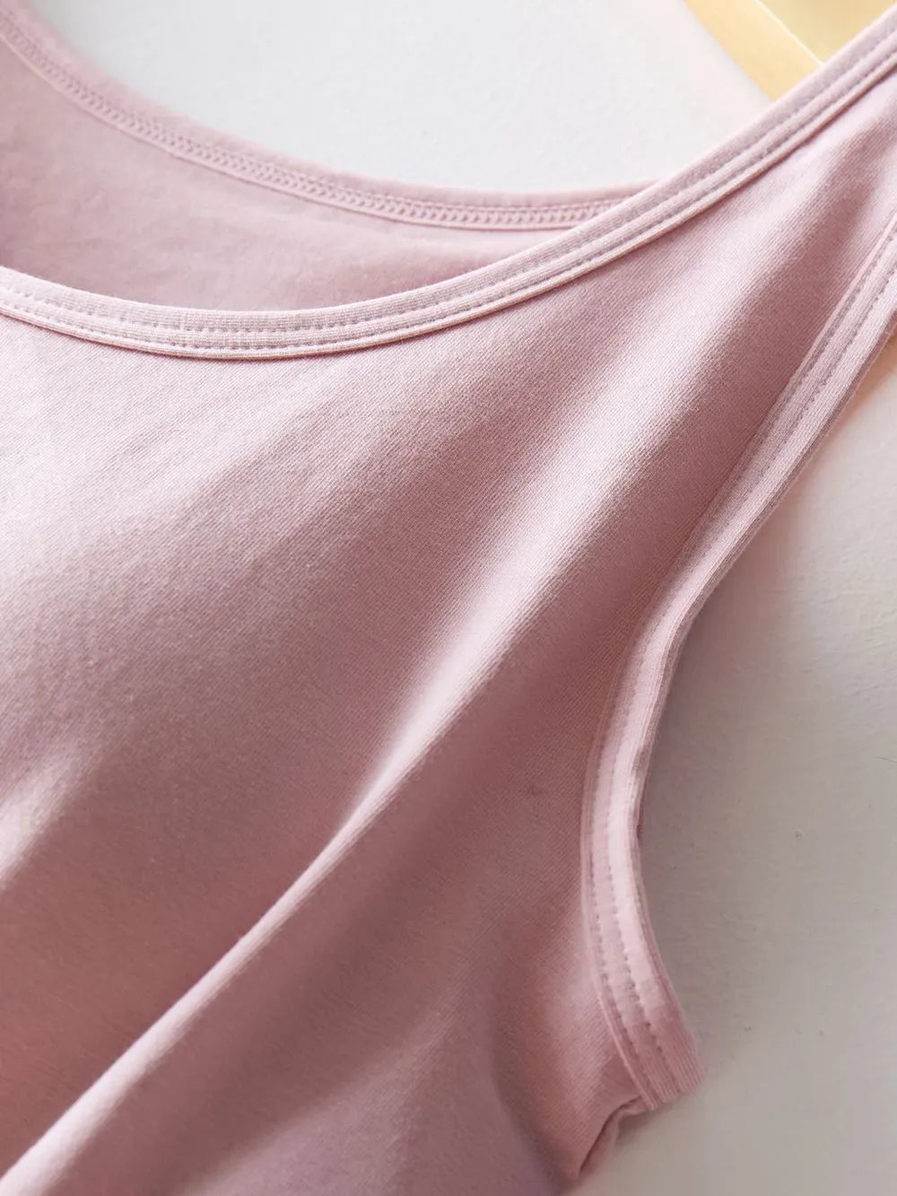 Round Neck Tank with Bra - cas7m
