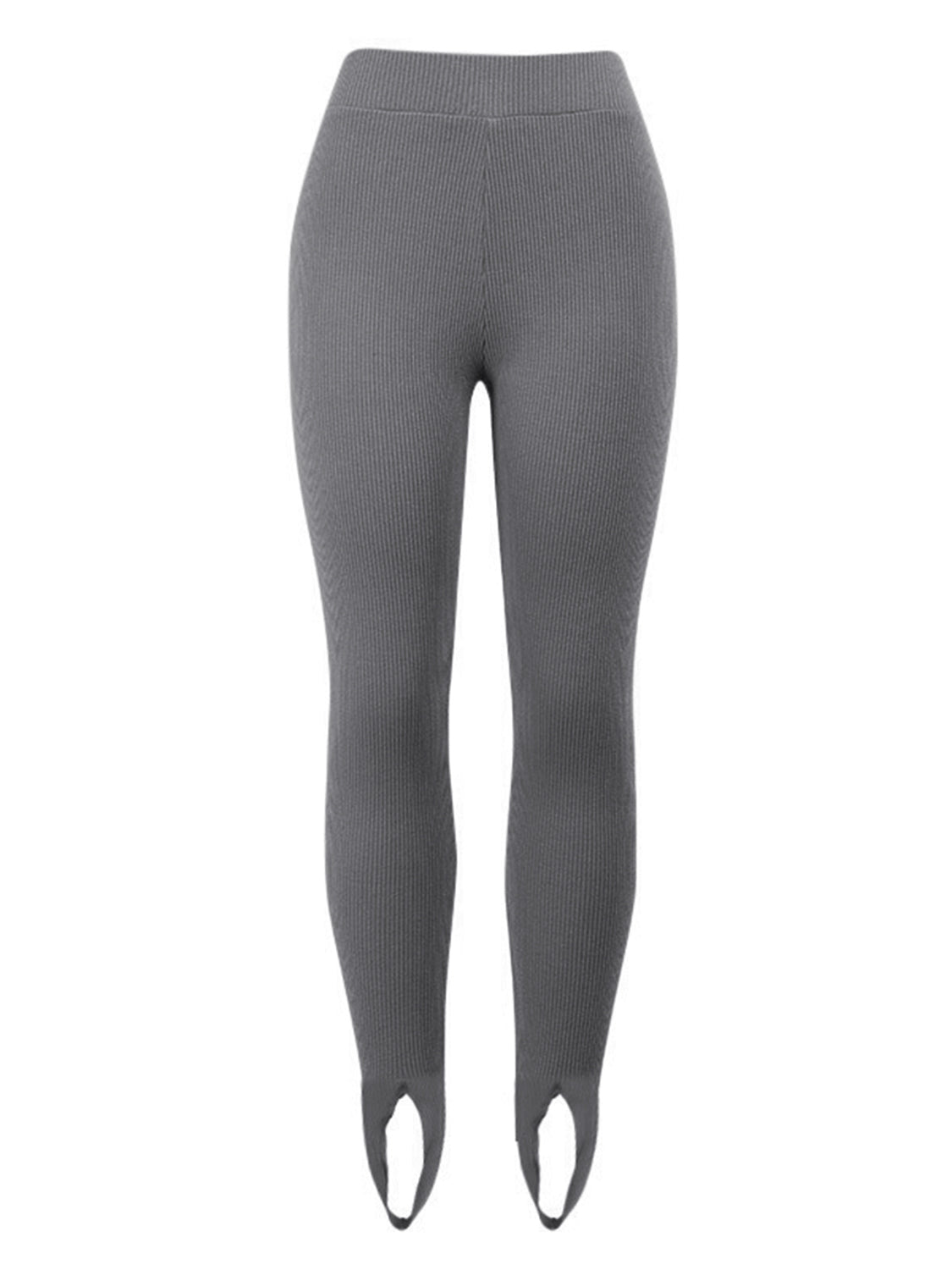 Ribbed Mid Waist Leggings - cas7m
