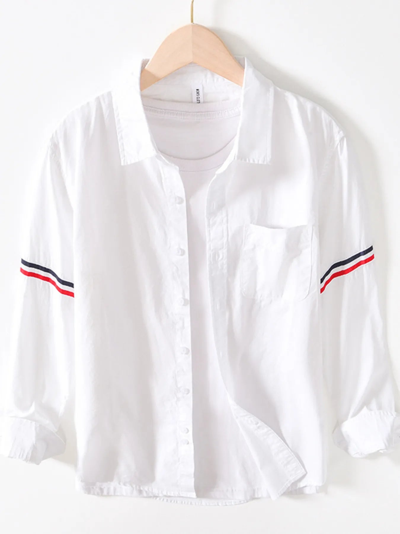 Men's Button Up Long Sleeve Shirt - cas7m