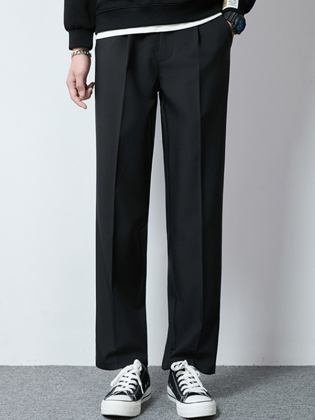 Men's Plus Size Wide Leg Casual Pants - cas7m