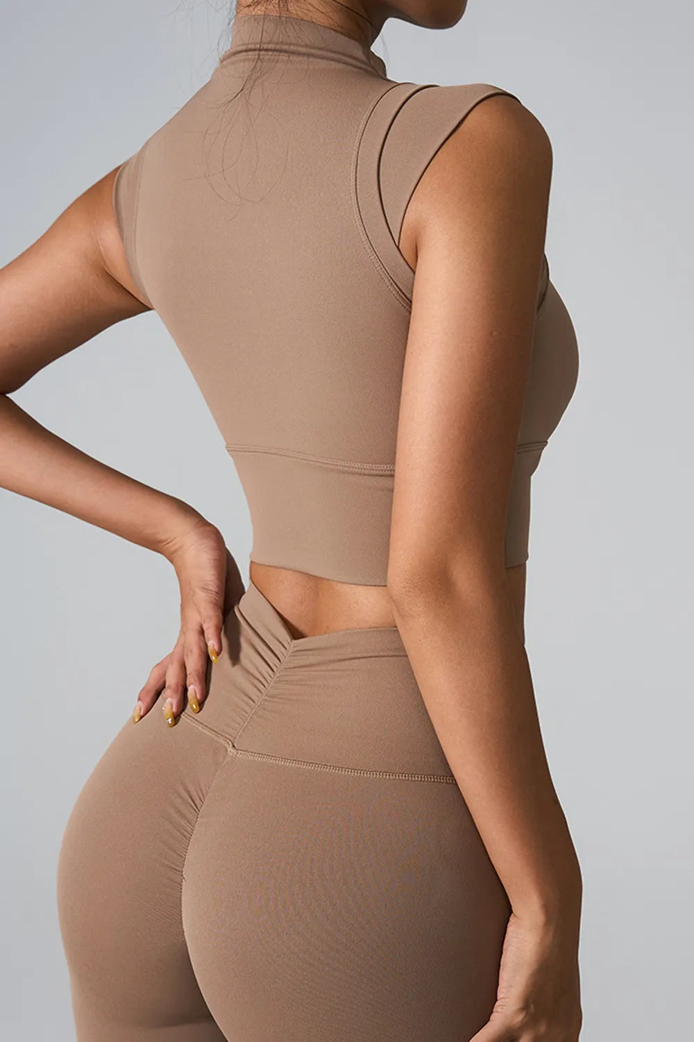 Mock Neck Active Tank - cas7m
