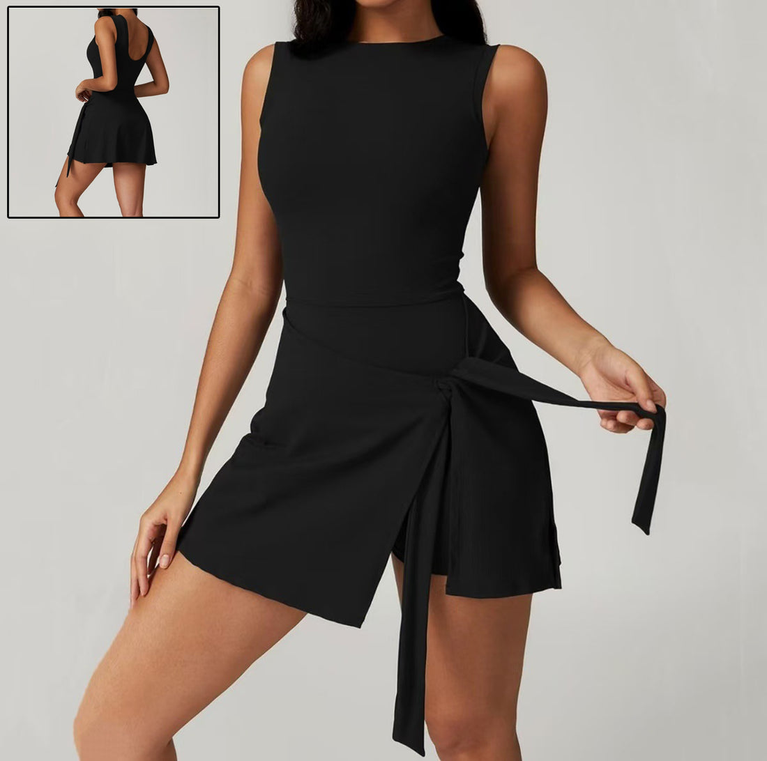 Women Yoga Sexy Sleeveless Sports Romper Yoga Jumpsuits Fitness One Piece Workout Backless Rompers Tank Top Shorts Sportswear - cas7m