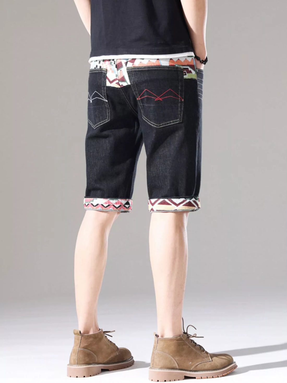 Men's Slim Fit Denim Shorts - cas7m
