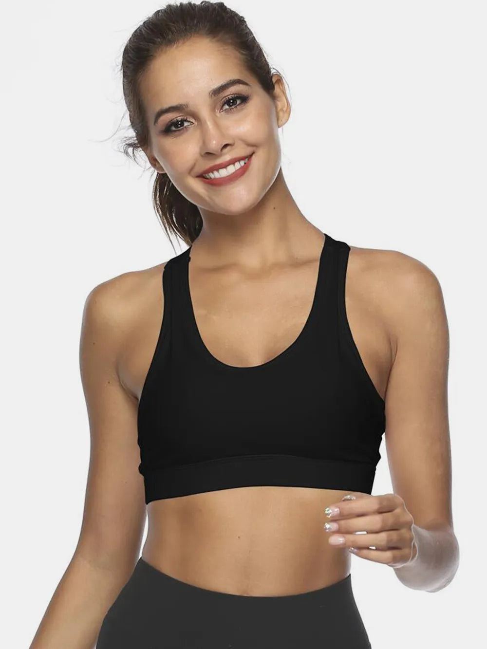 Cutout Scoop Neck Active Tank - cas7m