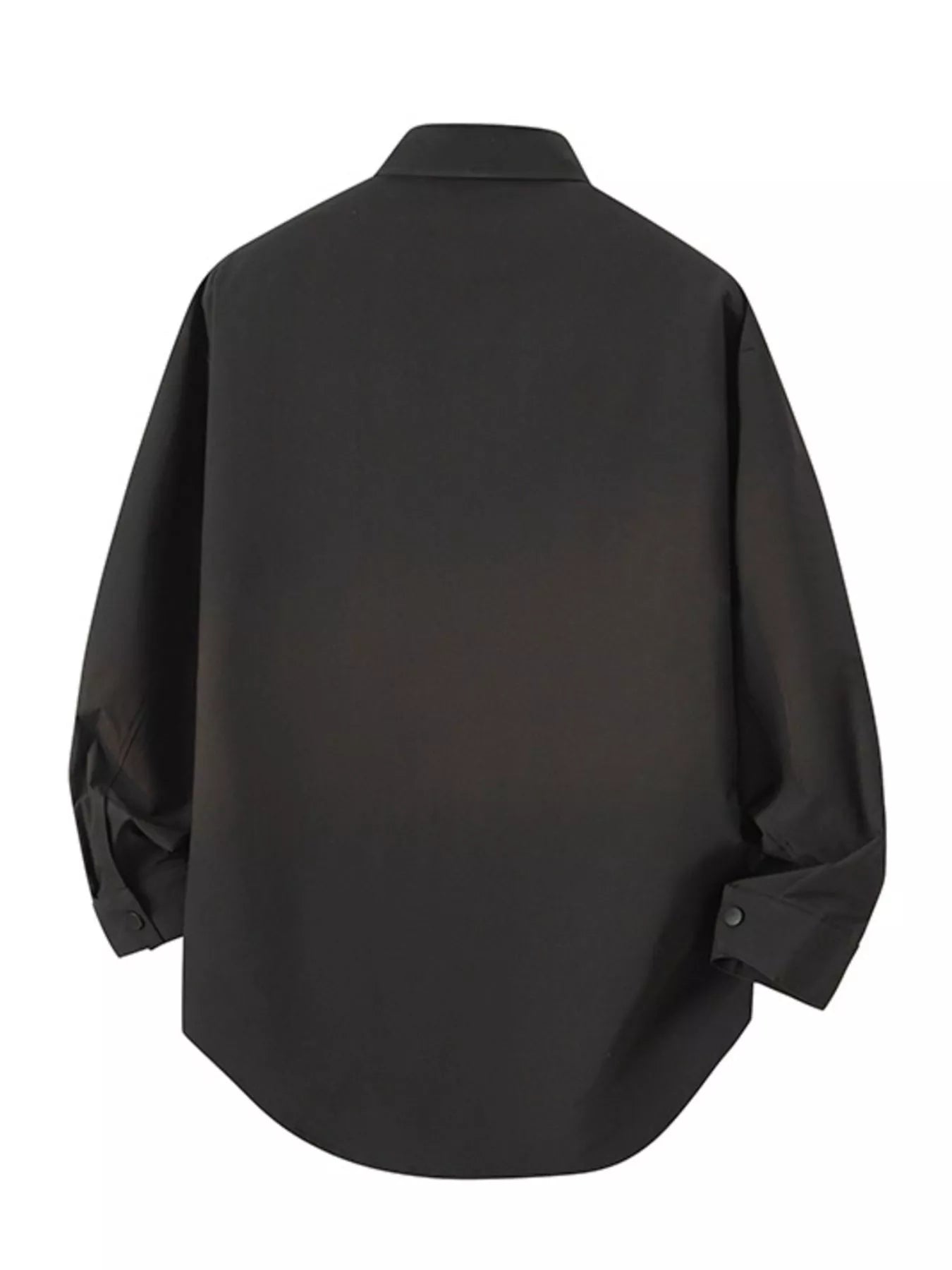 Men's Plus Size Snap Down Long Sleeve Shirt - cas7m