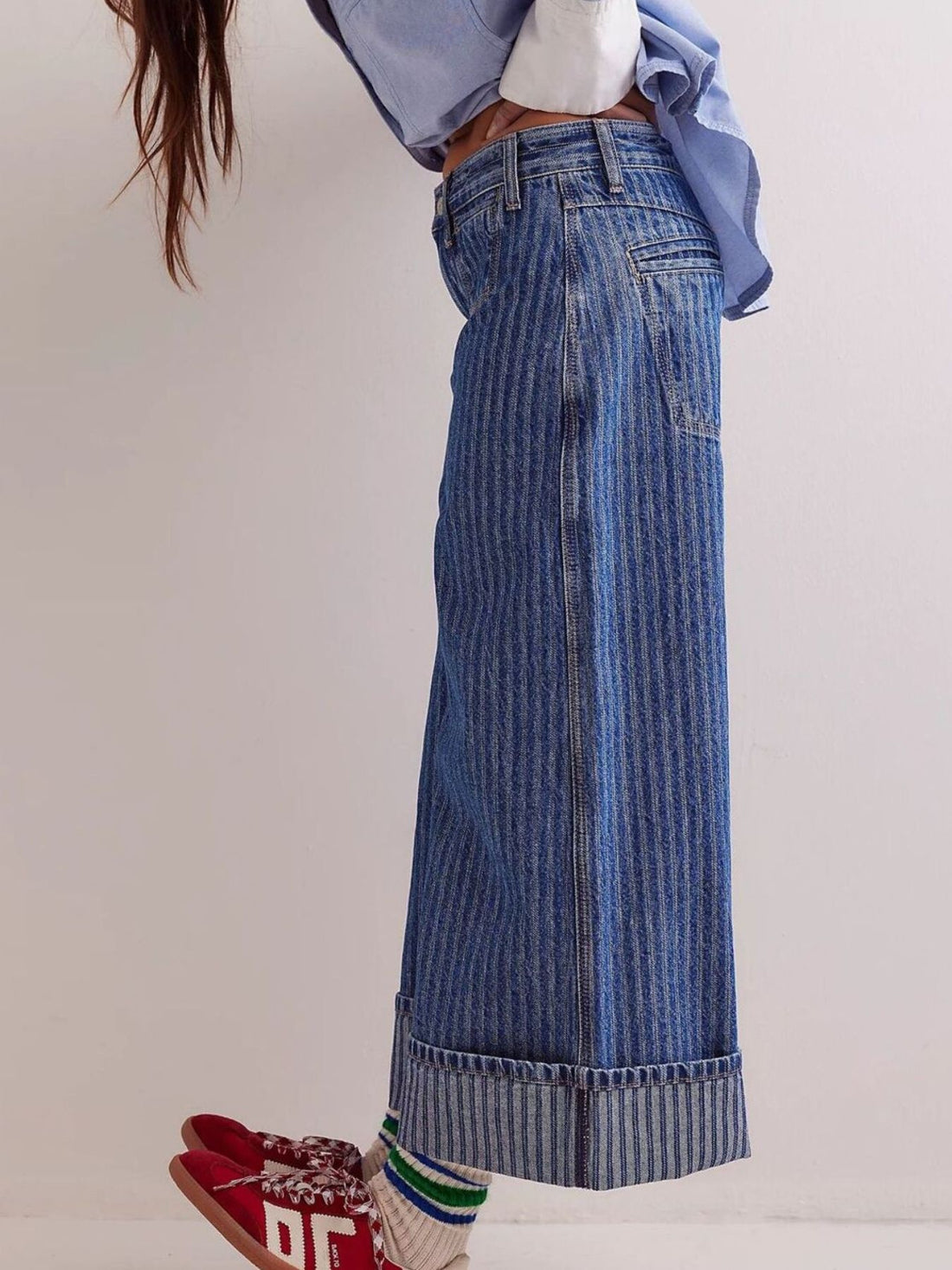 Wide-Leg Cropped Jeans - cas7m