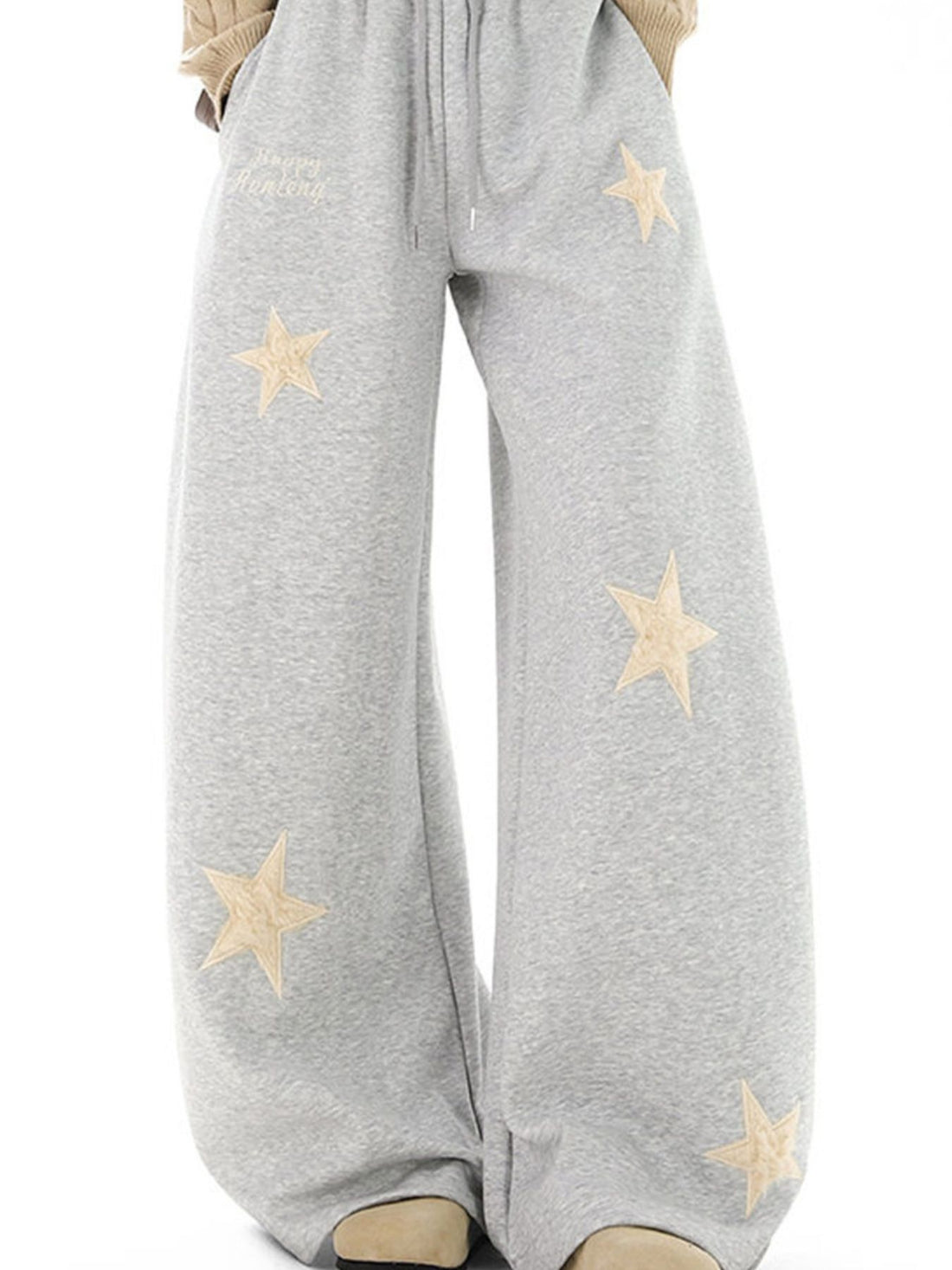Men's Star Wide Leg Sweatpants - cas7m