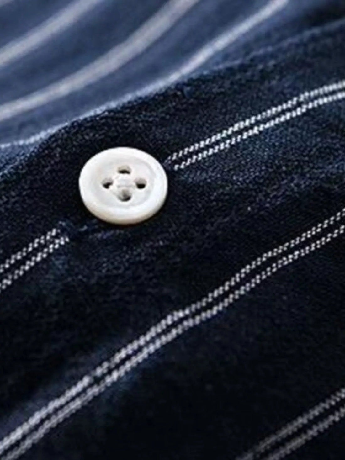 Men's Plus Size Striped Long Sleeve Casual Shirt - cas7m