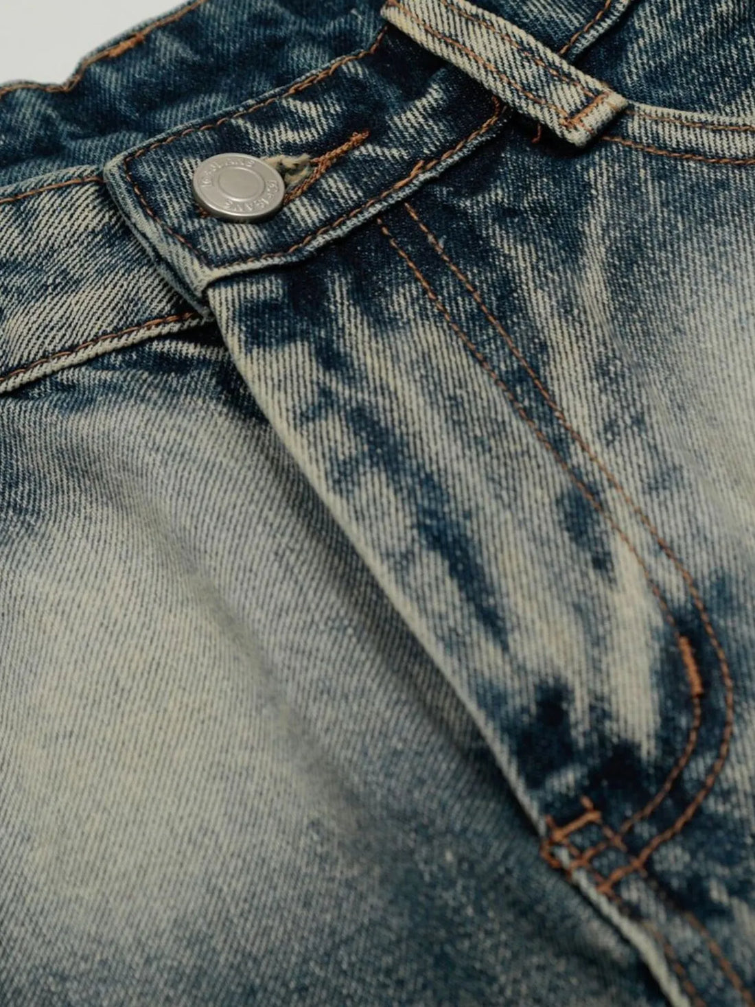 Men's Acid Wash Denim Shorts - cas7m
