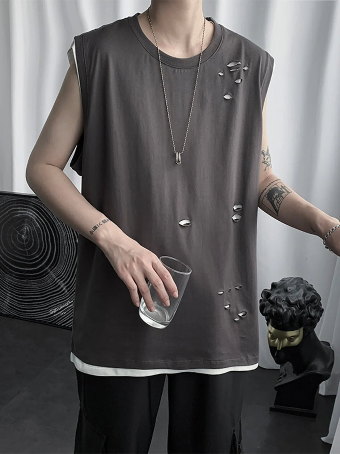 Men's Round Neck Tank - cas7m